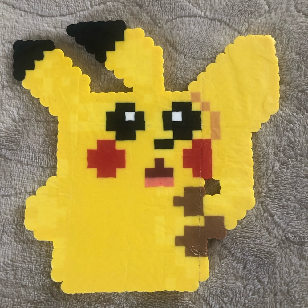 Pikachu Perler Bead Character